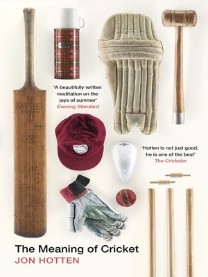 cover image of The Meaning of Cricket